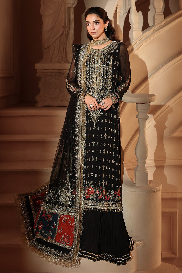 3-PC Unstitched Embroidered  Luxury Chiffon