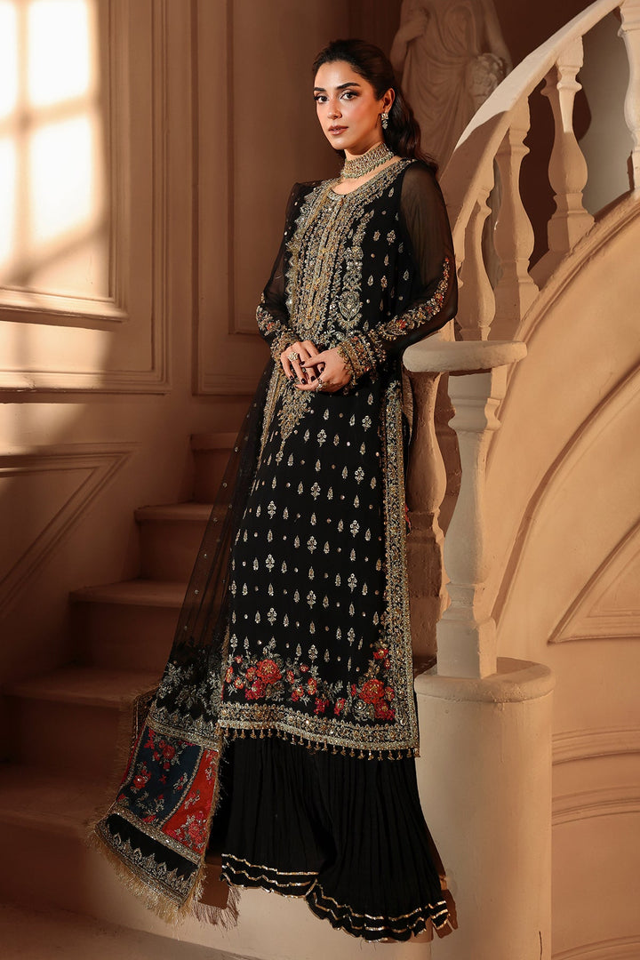 3-PC Unstitched Embroidered  Luxury Chiffon