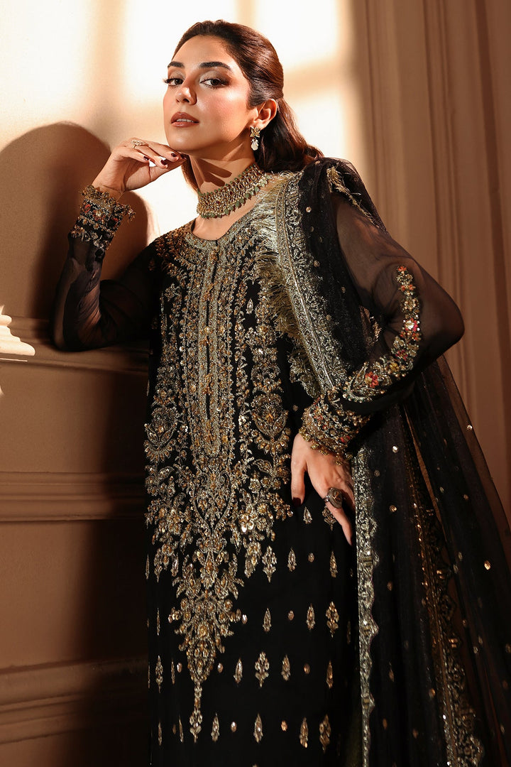 3-PC Unstitched Embroidered  Luxury Chiffon