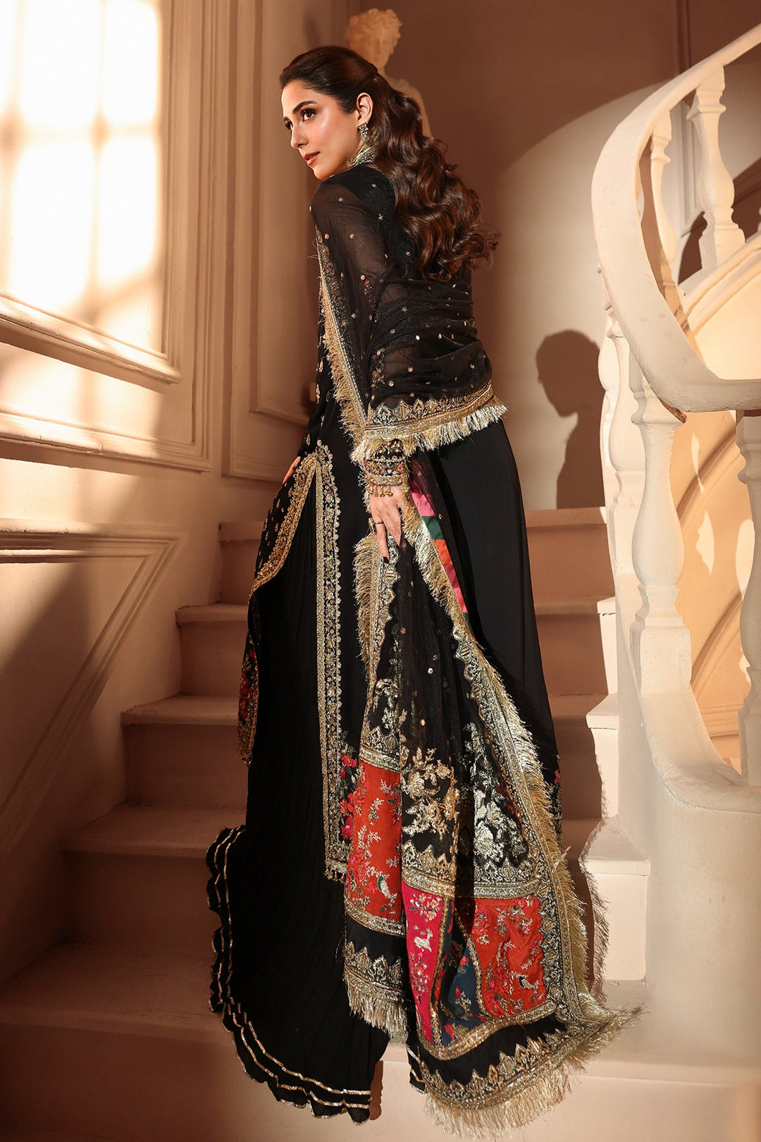 3-PC Unstitched Embroidered  Luxury Chiffon