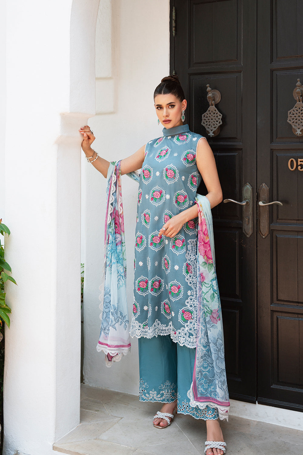 Saira Rizwan luxury lawn Amal SR-09